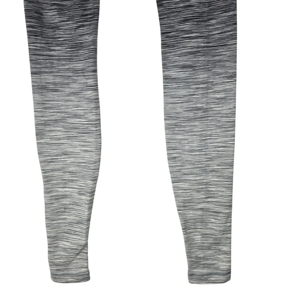 Lululemon Wunder Under High Rise Leggings 4 Space Dye Ombré Black Gray‎ 33